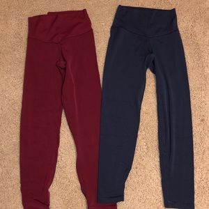 2 pairs of aerie leggings